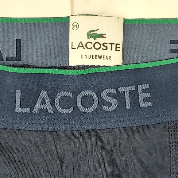 Excellent Used Condition Men's Lacoste Boxer Brief Blue Size Medium - Picture 11 of 13